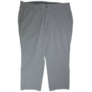 Under Armour Mens HeatGear Loose Fit Gray Golf Pants 40 x 25.5